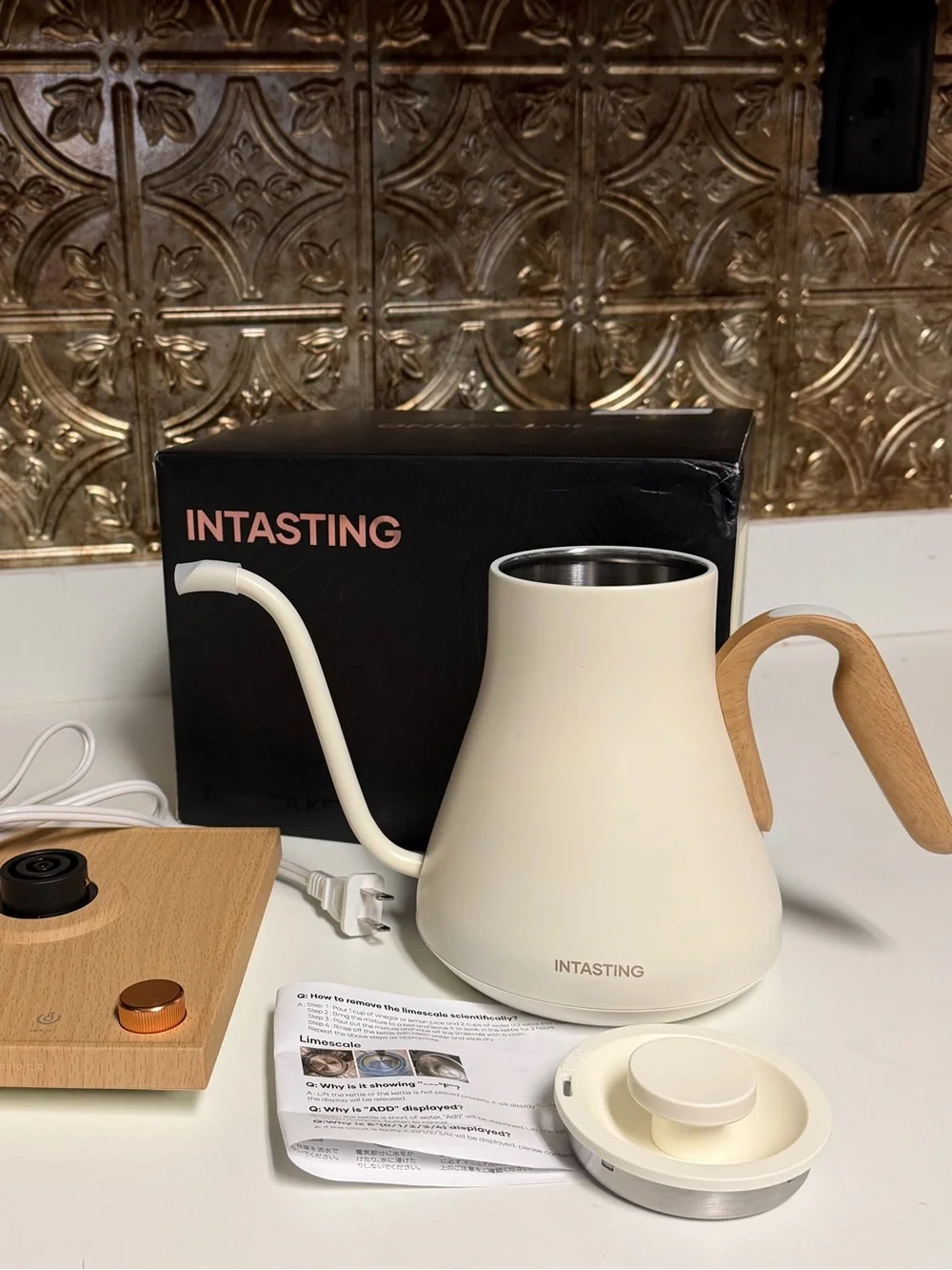 Intasting Gooseneck Electric Kettle 0.9L